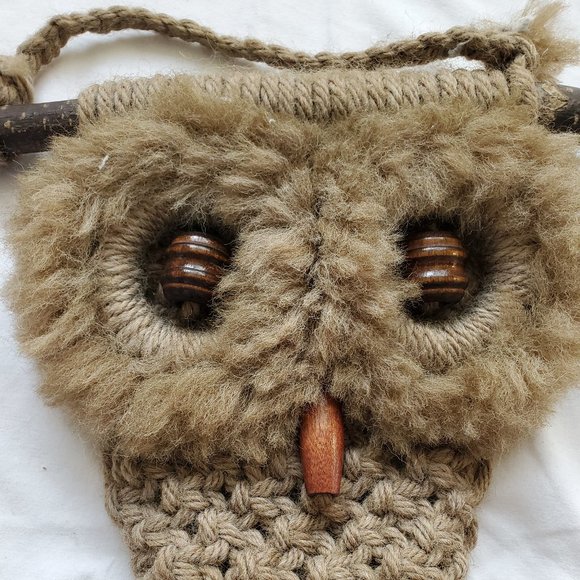 Macramé Owl wall hanging - Picture 3 of 4